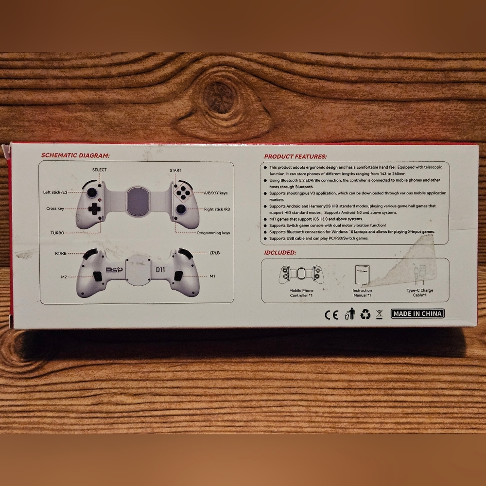 D11 Mobile Gaming Controller Android - Picture 3 of 8